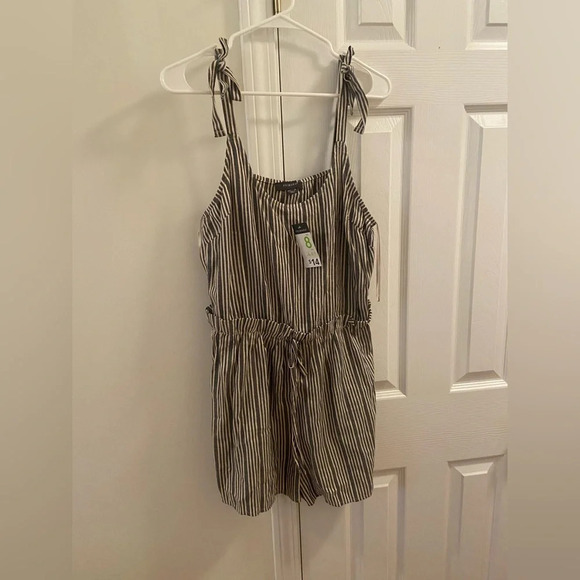 Primark Pants - Blue and white striped romper